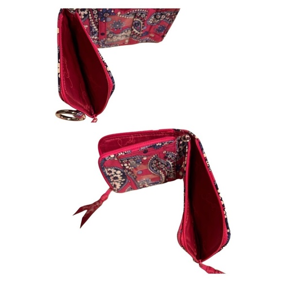 Vera Bradley Bowler, Tech, Double ID & Zip Around Wallets Set in Boysenberry - Picture 12 of 16